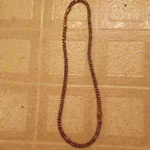 Vintage gold plated rope chain